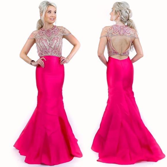 Cinderella Divine Dresses & Skirts - Beaded Off Shoulder Mermaid Pageant Prom Dress